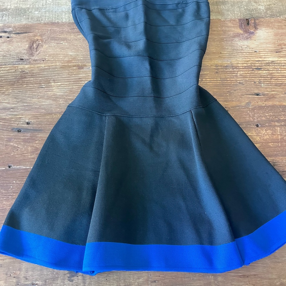 Bebe Black Ribbed Dress